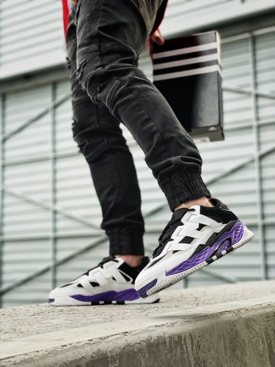 Adidas Niteball White Black Violet