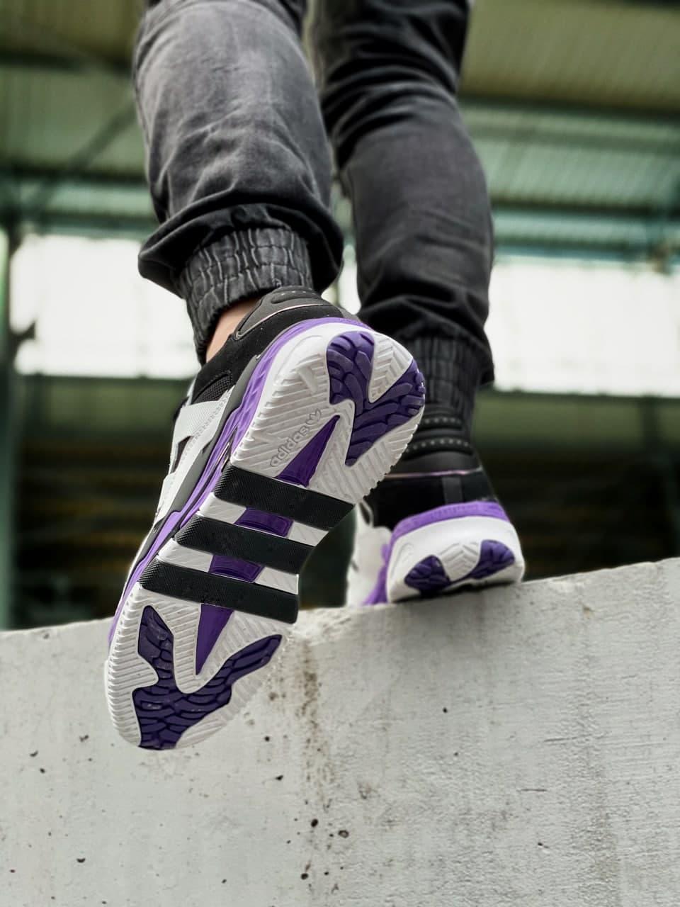 Adidas Niteball White Black Violet
