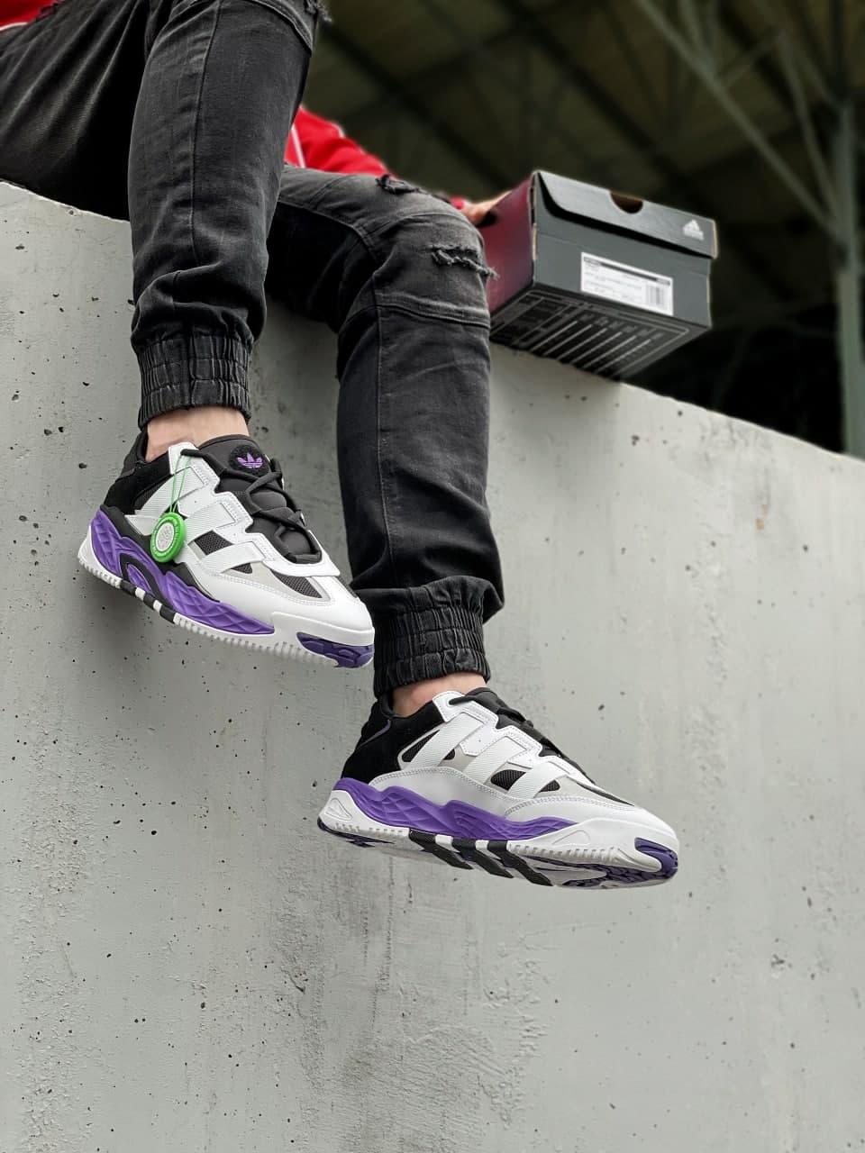 Adidas Niteball White Black Violet
