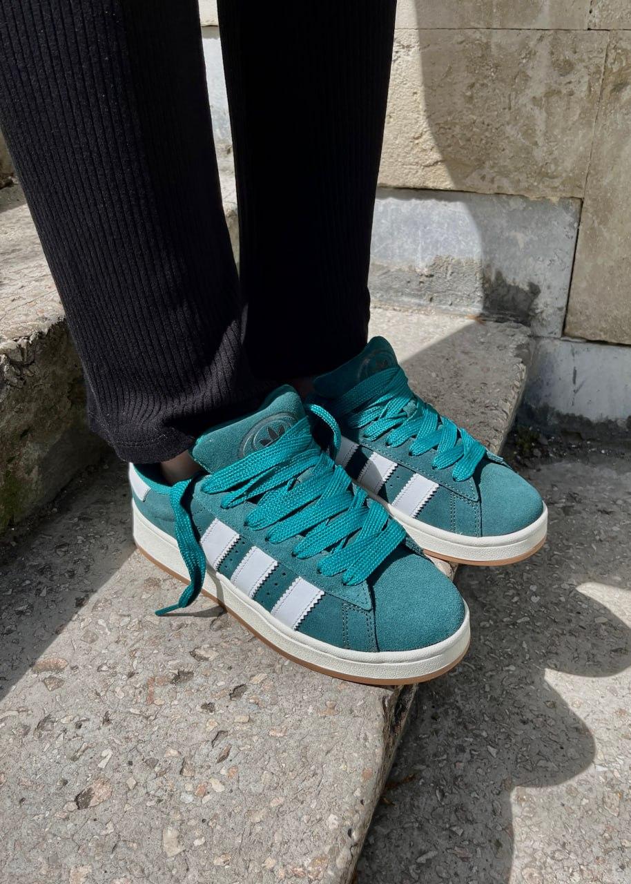 Adidas Campus Dark Green White