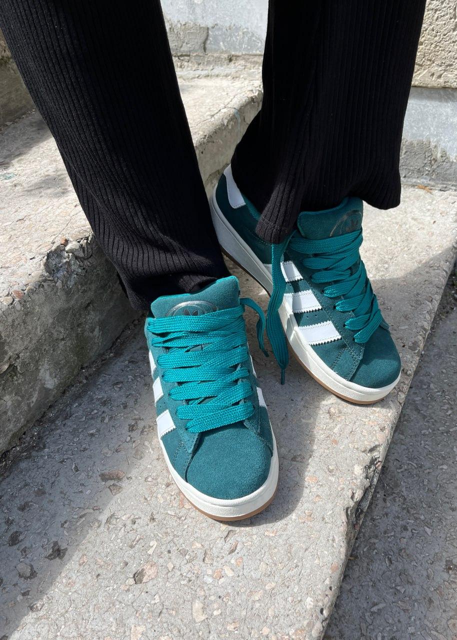 Adidas Campus Dark Green White