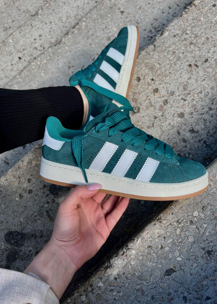 Adidas Campus Dark Green White