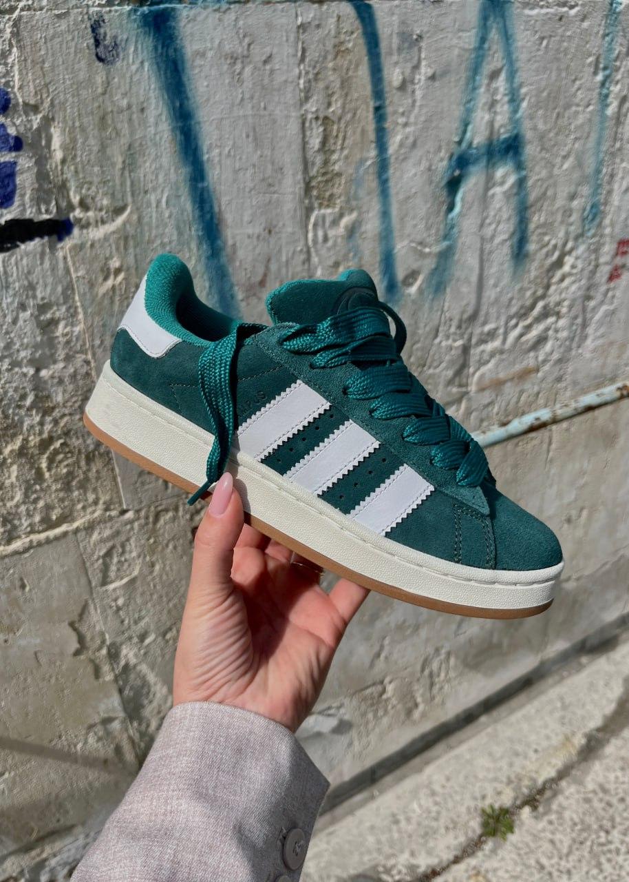 Adidas Campus Dark Green White