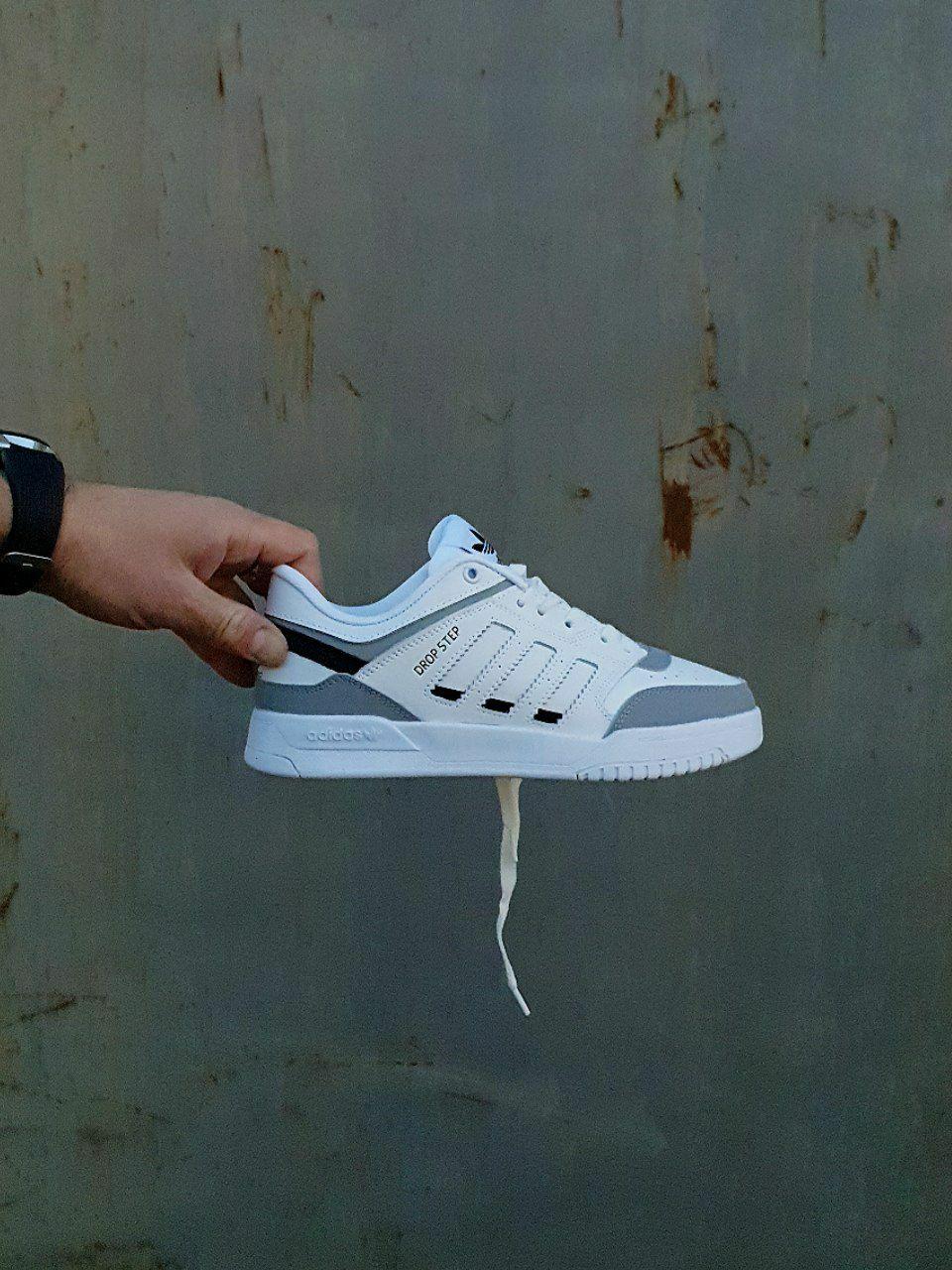 Adidas Drop Step White Gray Black