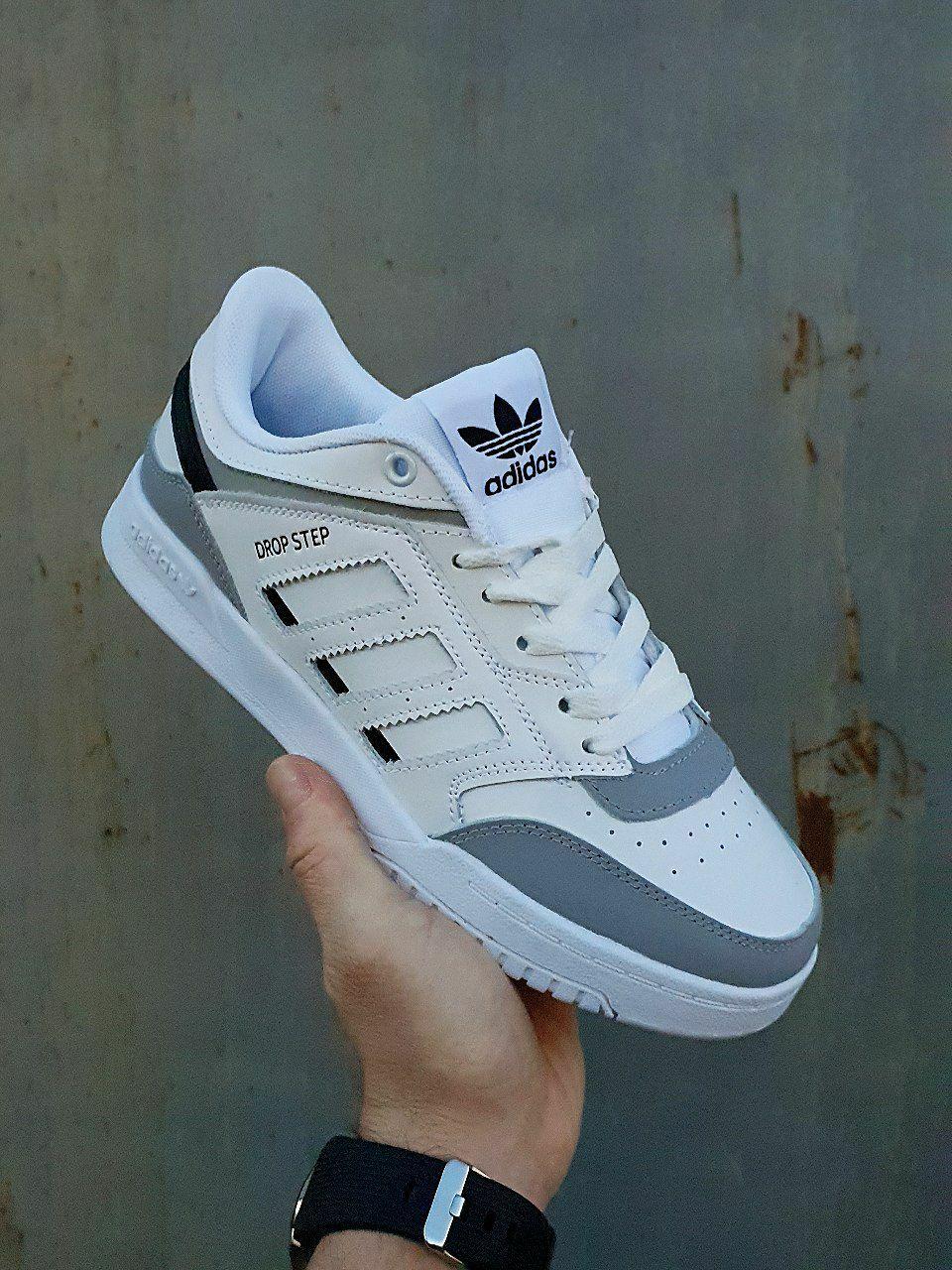 Adidas Drop Step White Gray Black
