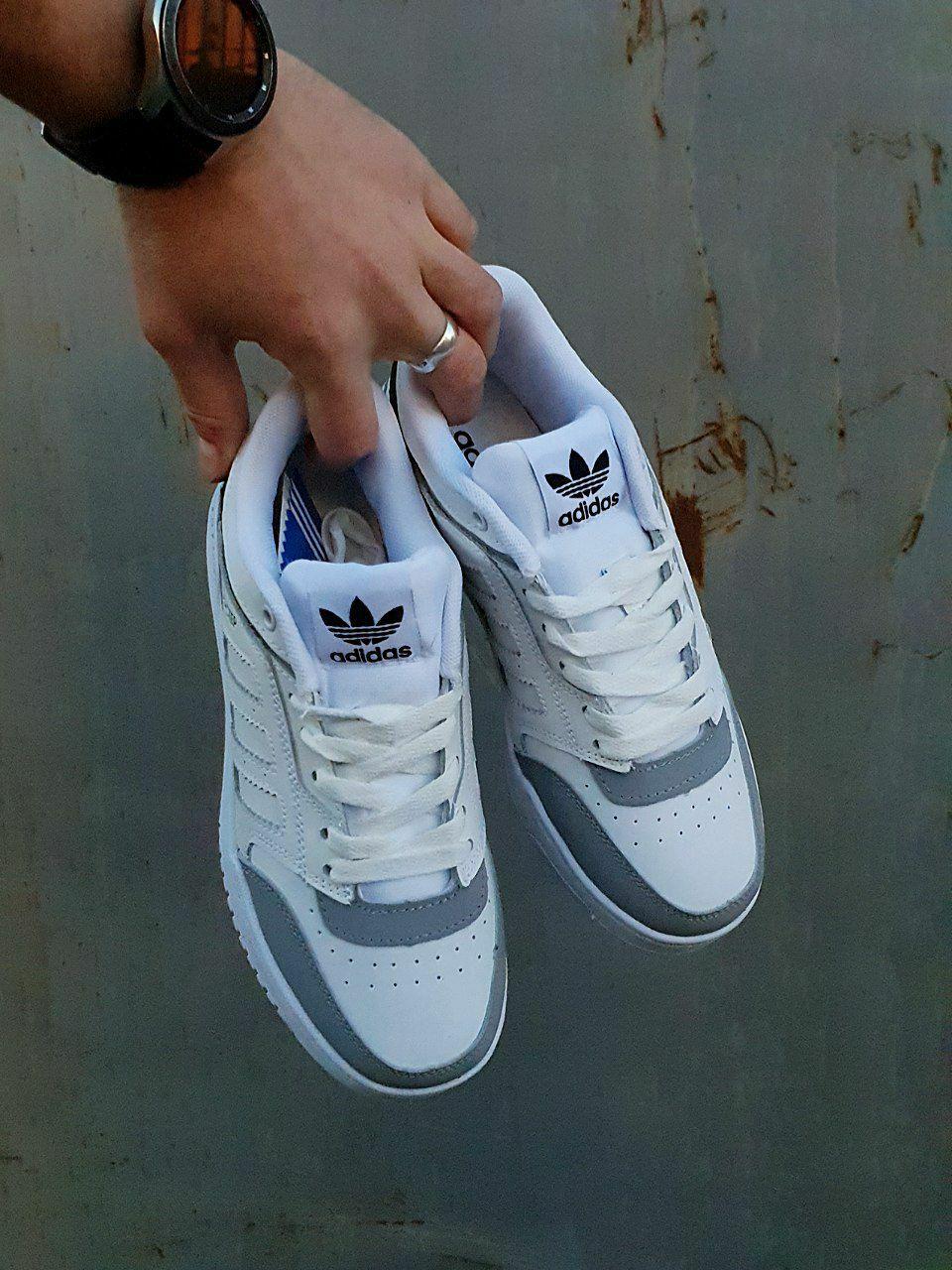 Adidas Drop Step White Gray Black
