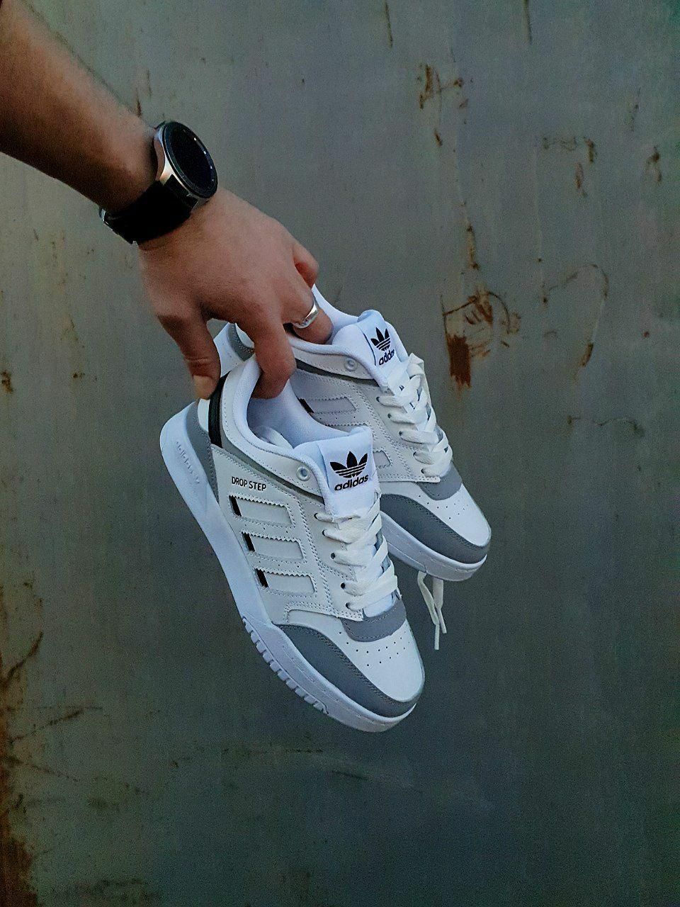 Adidas Drop Step White Gray Black