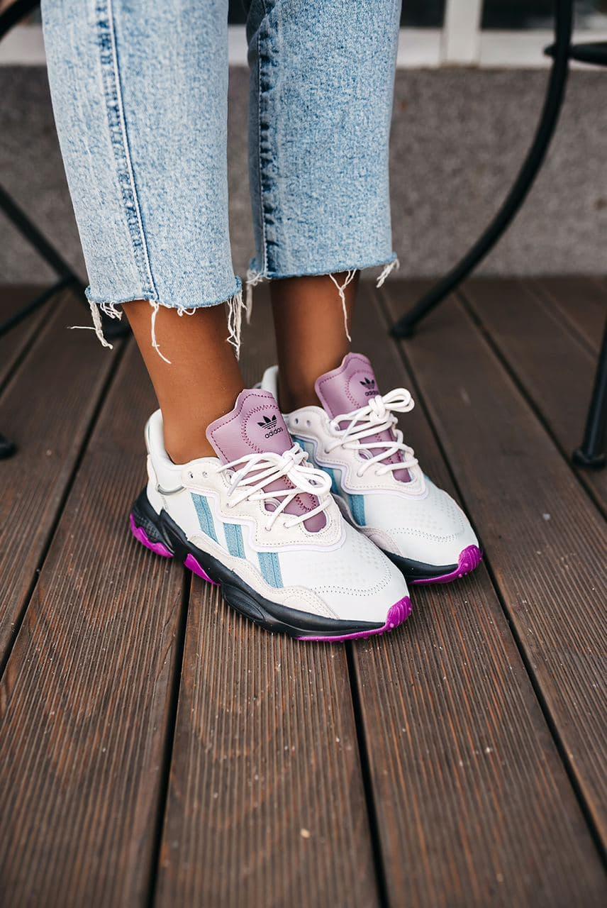 Adidas Ozweego Adiprene White Black Violet