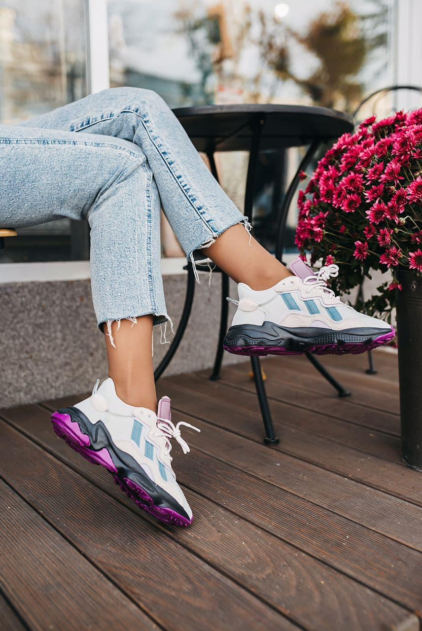 Adidas Ozweego Adiprene White Black Violet