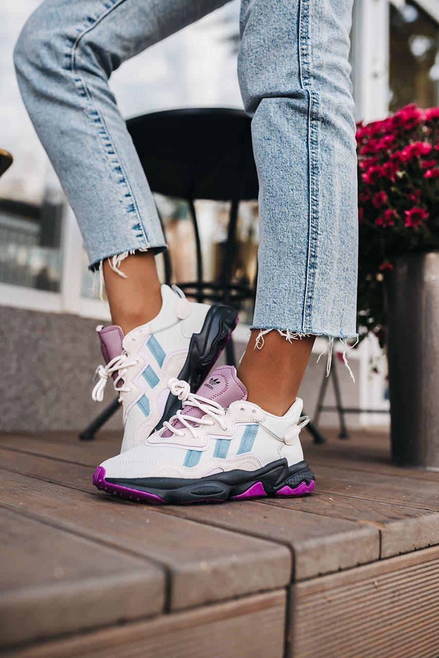 Adidas Ozweego Adiprene White Black Violet