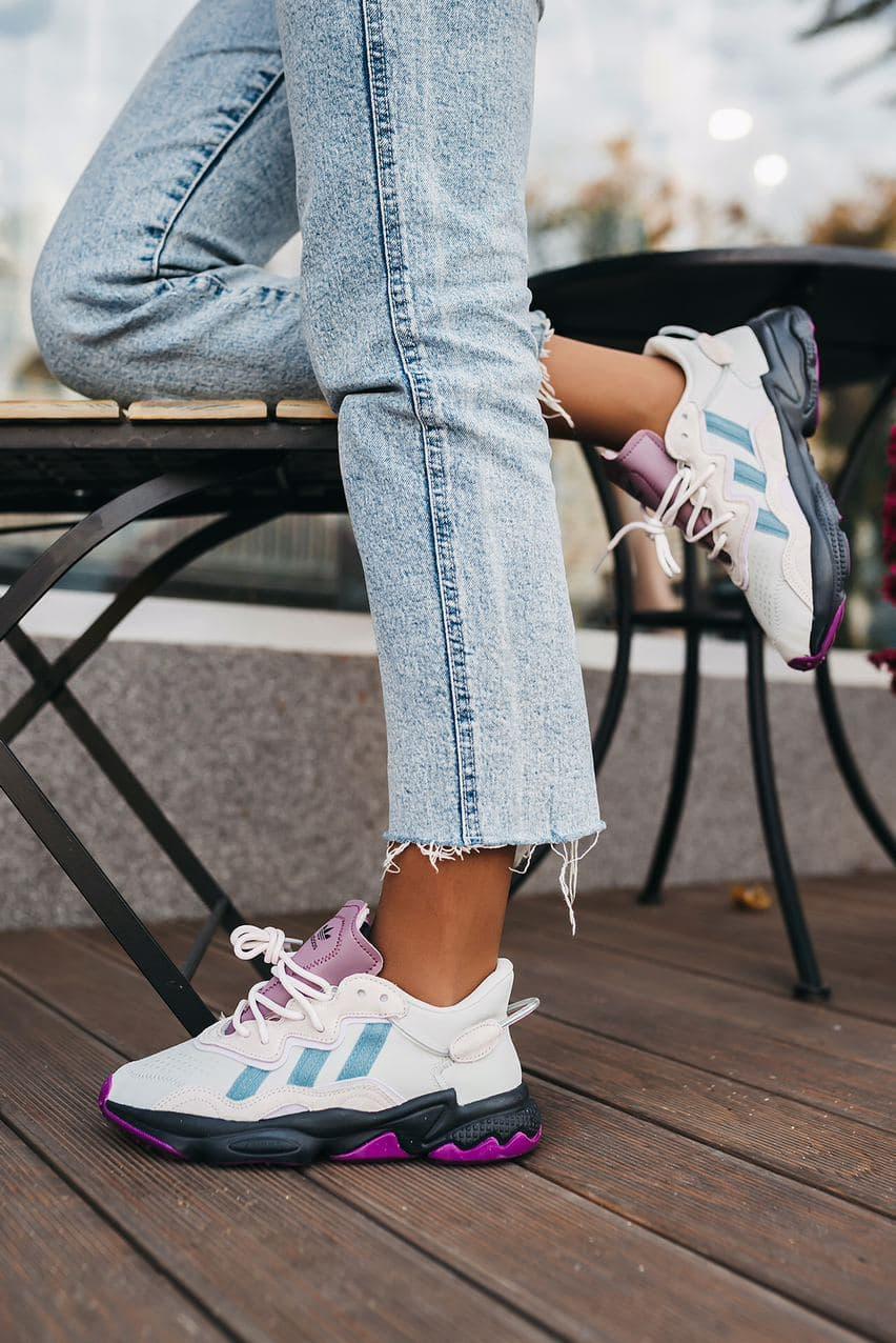 Adidas Ozweego Adiprene White Black Violet