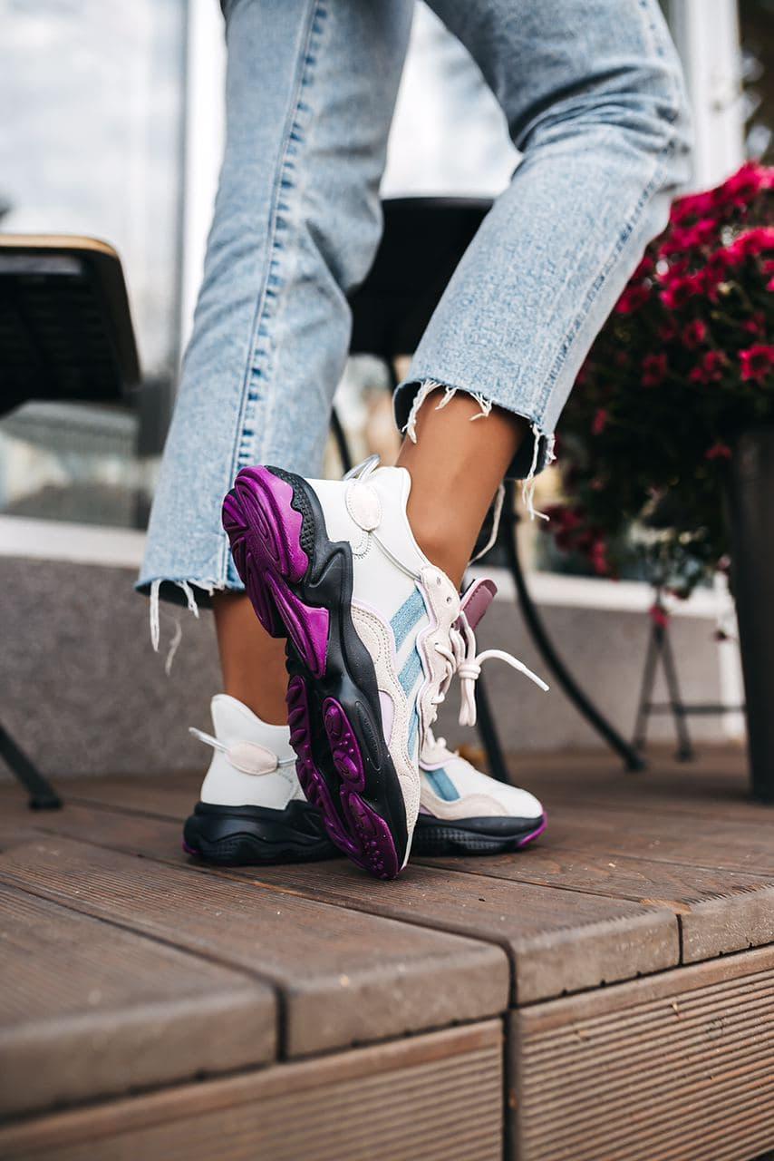 Adidas Ozweego Adiprene White Black Violet