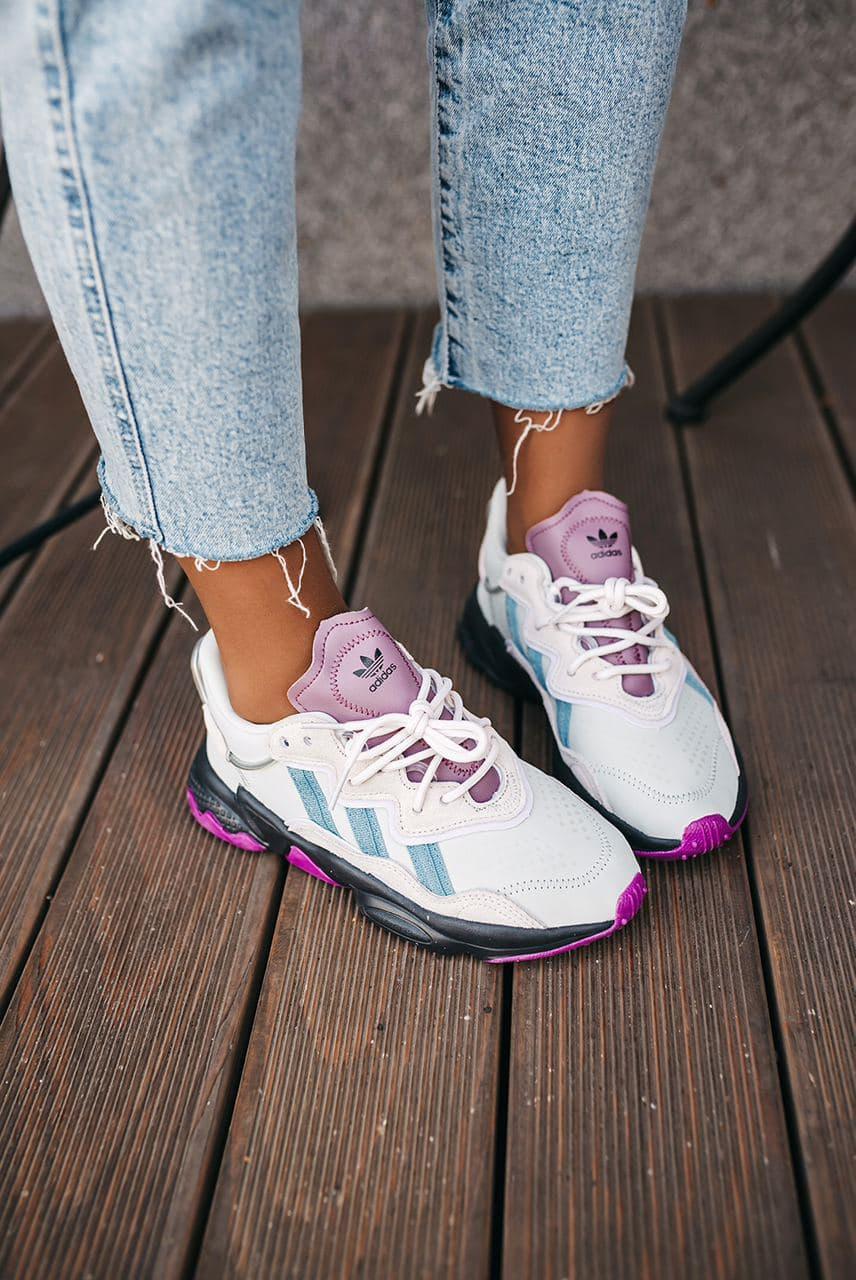 Adidas Ozweego Adiprene White Black Violet