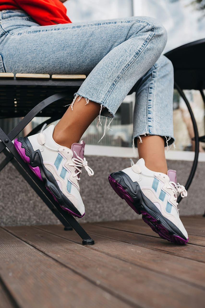 Adidas Ozweego Adiprene White Black Violet