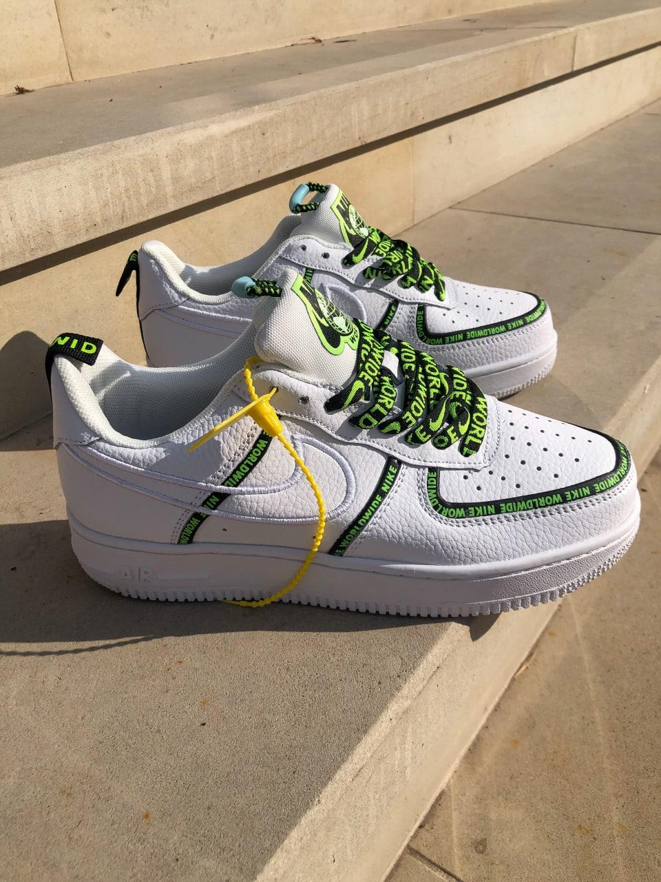 Nike Air Force 1 Worldwide White Green