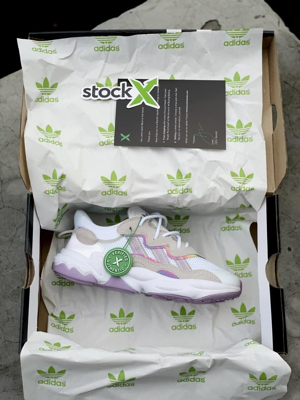 Adidas Ozweego Adiprene Pride White Grey Rose