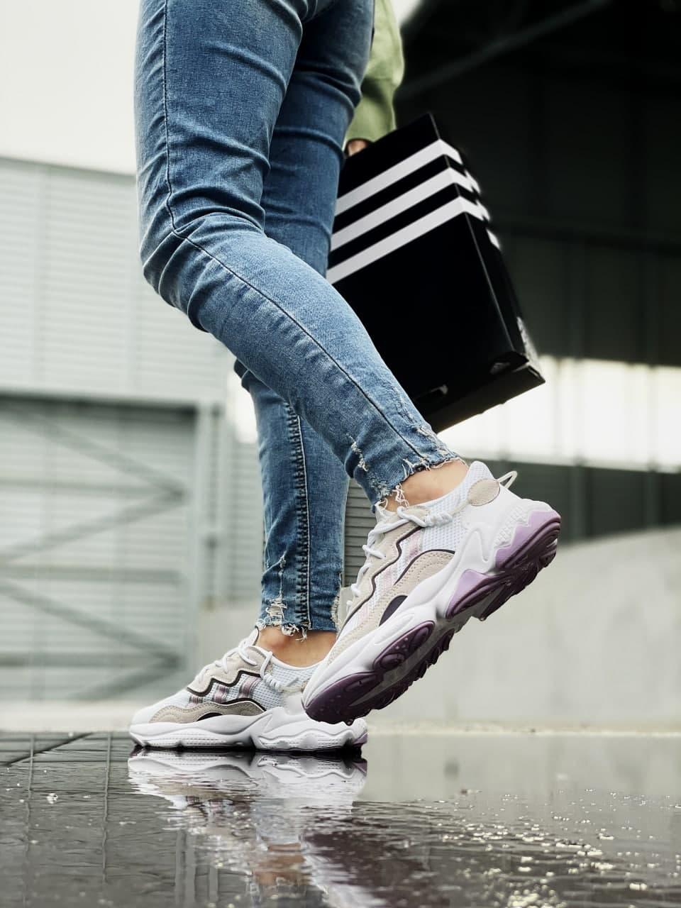 Adidas Ozweego Adiprene Pride White Grey Rose