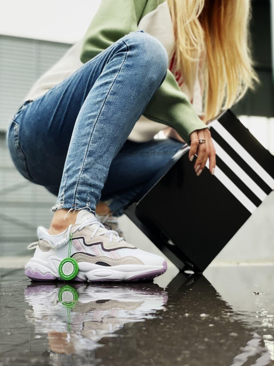 Adidas Ozweego Adiprene Pride White Grey Rose