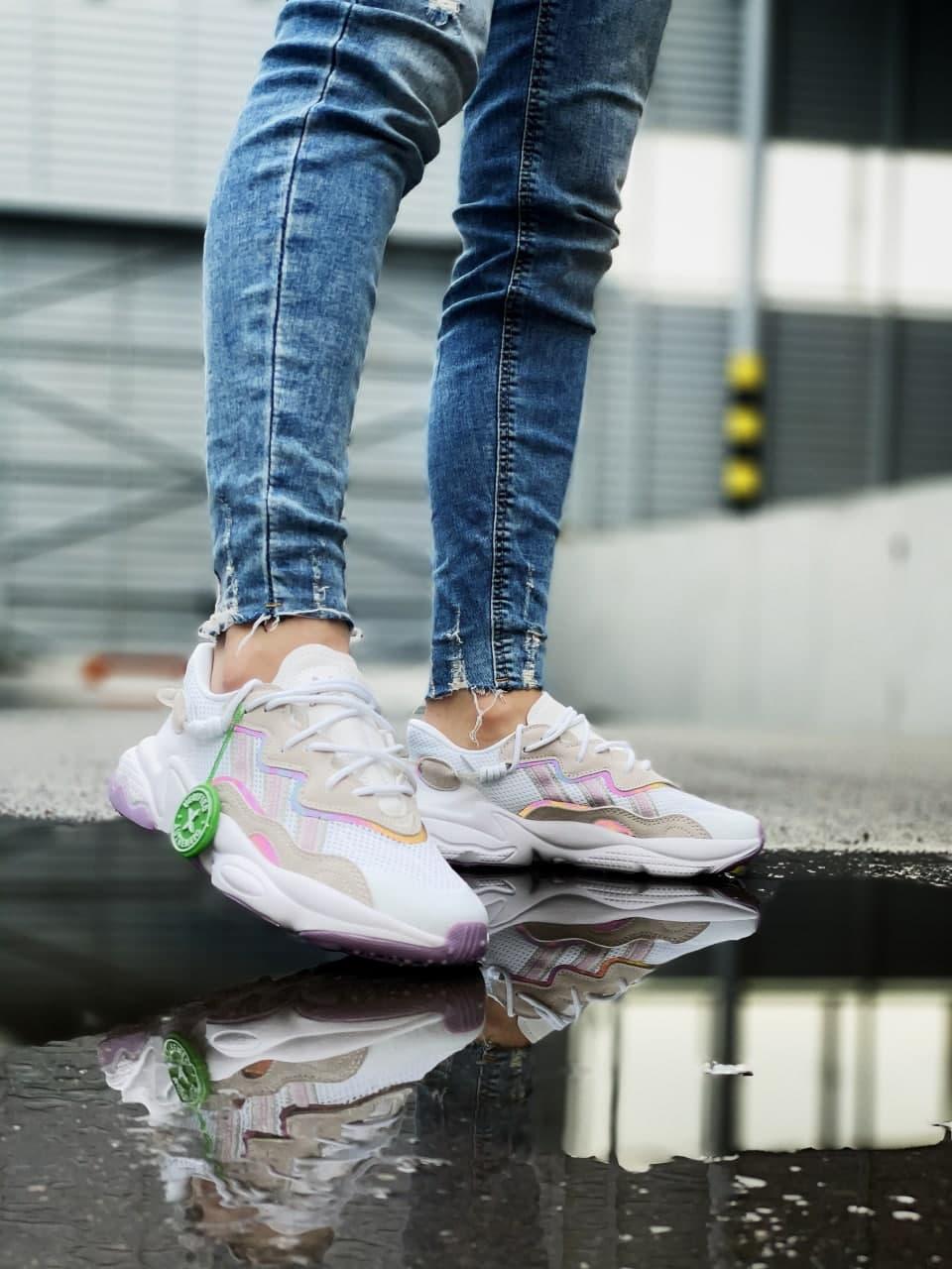 Adidas Ozweego Adiprene Pride White Grey Rose
