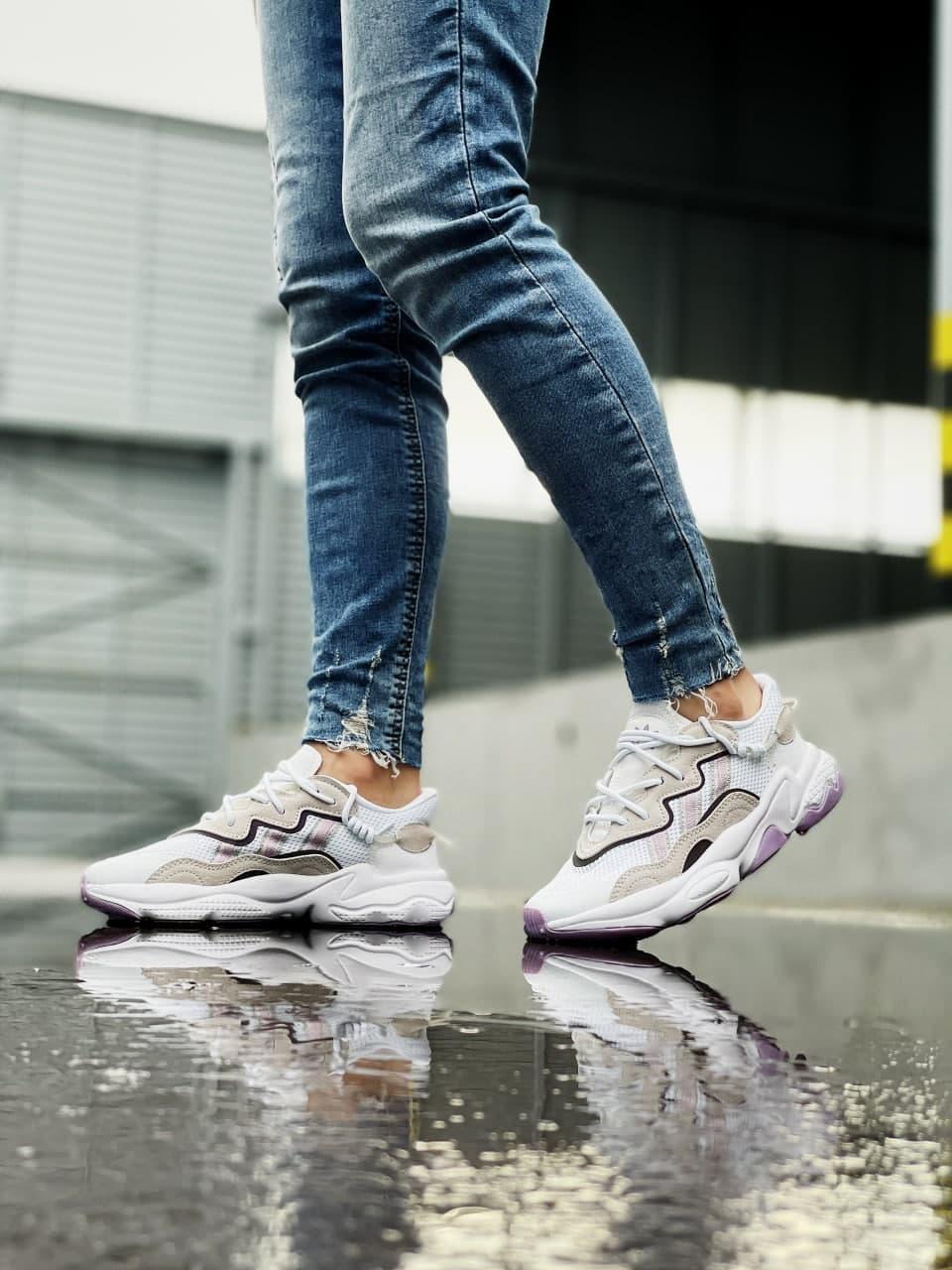 Adidas Ozweego Adiprene Pride White Grey Rose