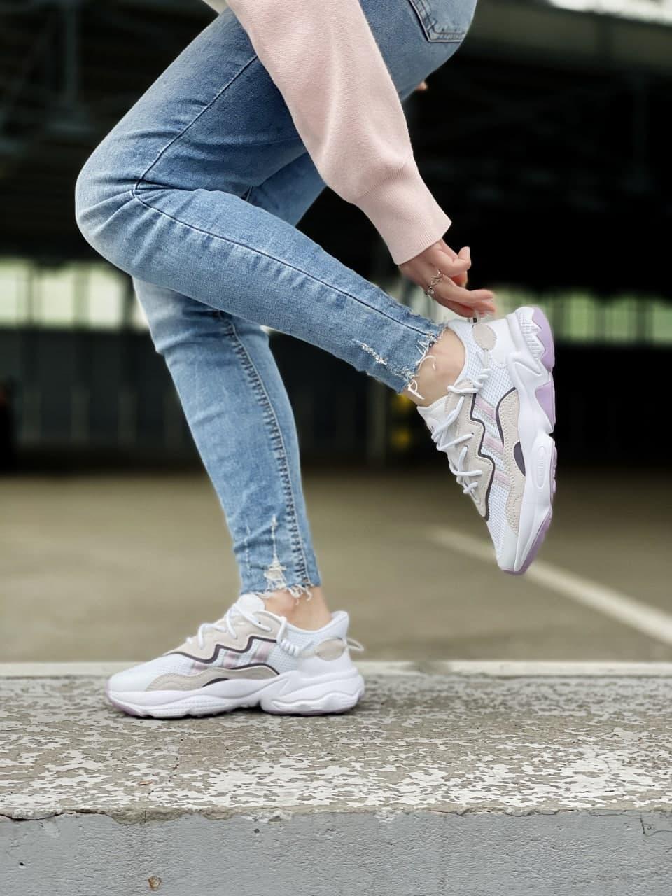 Adidas Ozweego Adiprene Pride White Grey Rose