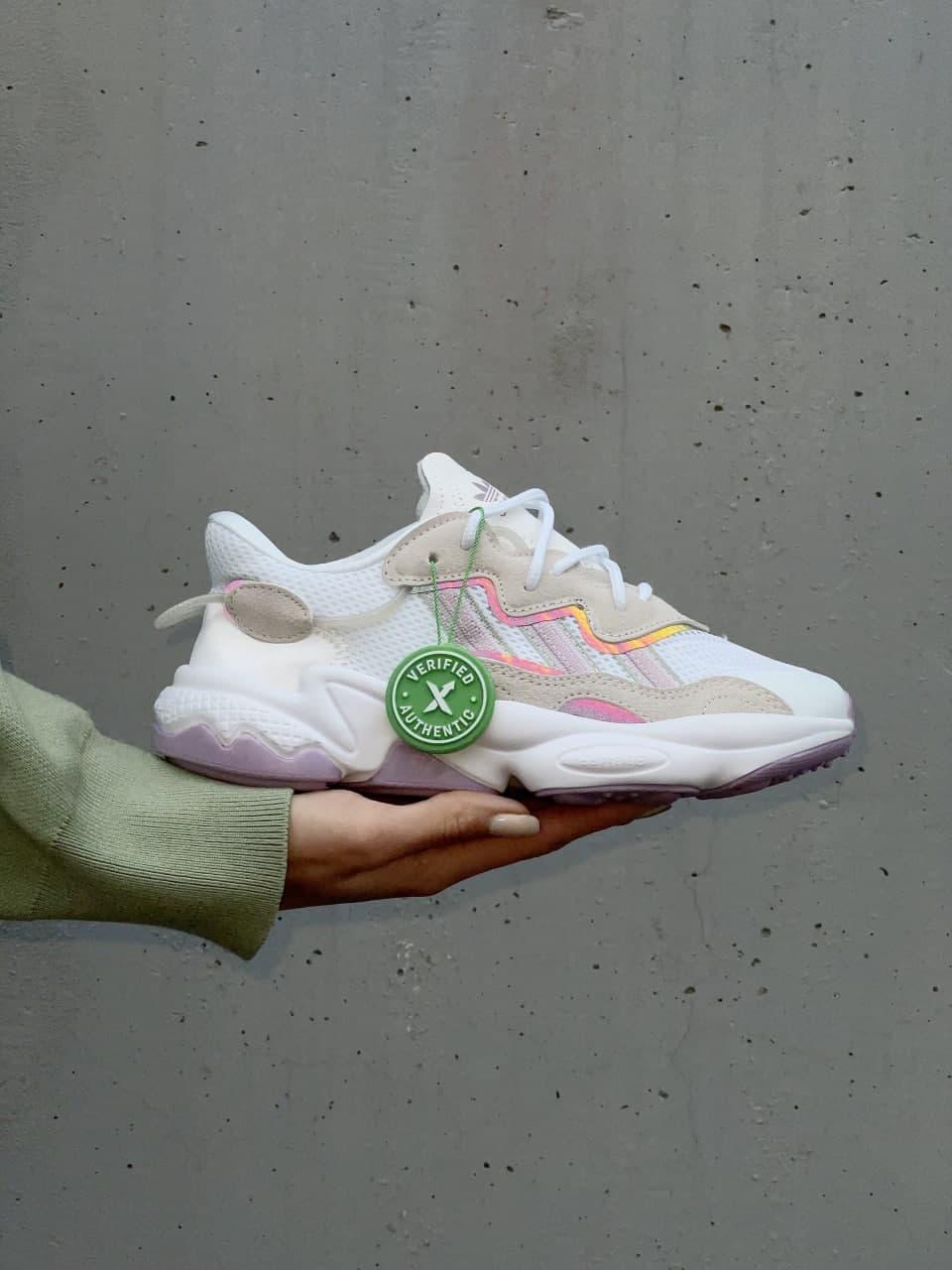 Adidas Ozweego Adiprene Pride White Grey Rose
