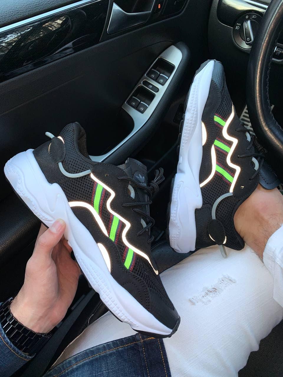 Adidas Ozweego Adiprene Pride Black White Green