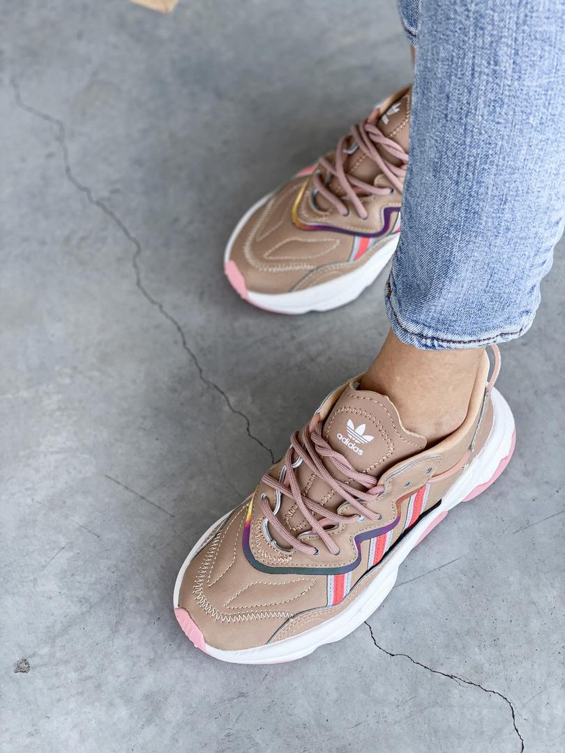 Adidas Ozweego Adiprene Pride Brown White Pink