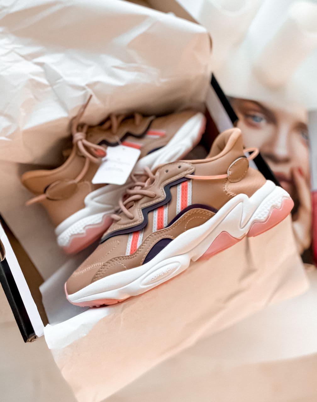 Adidas Ozweego Adiprene Pride Brown White Pink