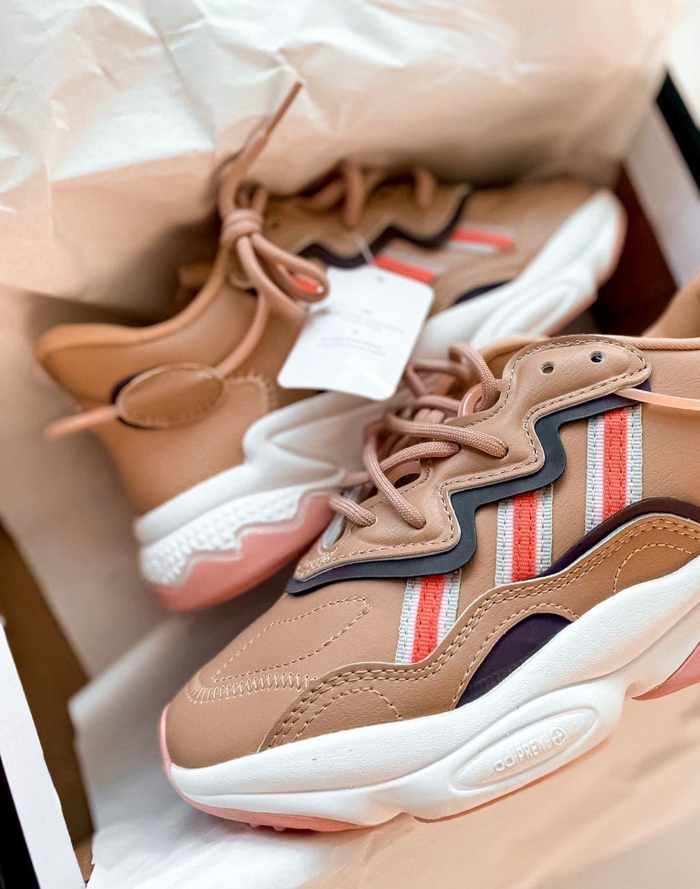 Adidas Ozweego Adiprene Pride Brown White Pink