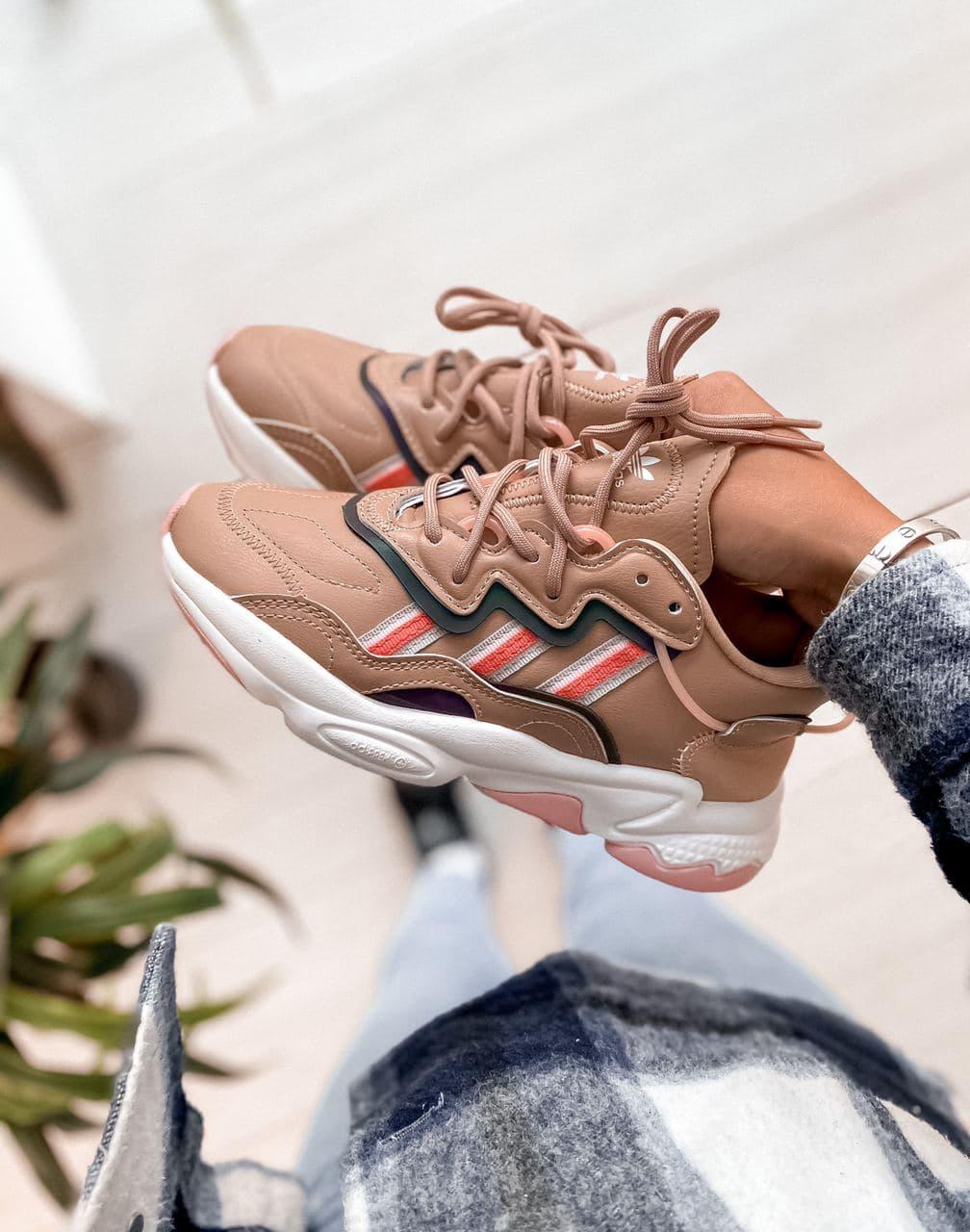 Adidas Ozweego Adiprene Pride Brown White Pink