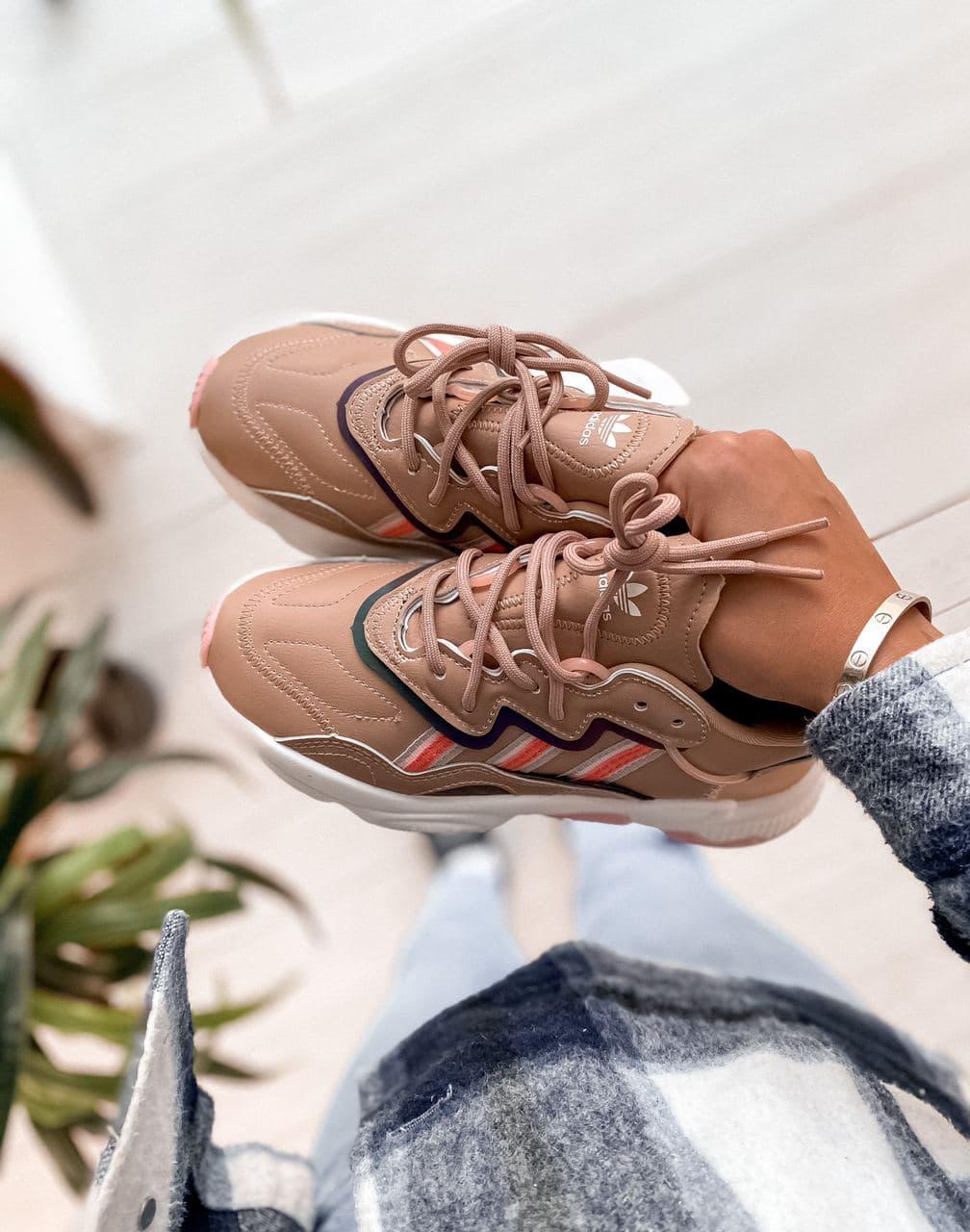 Adidas Ozweego Adiprene Pride Brown White Pink
