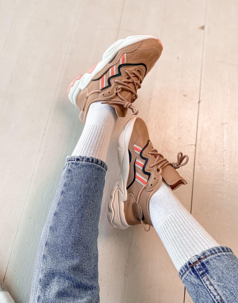 Adidas Ozweego Adiprene Pride Brown White Pink