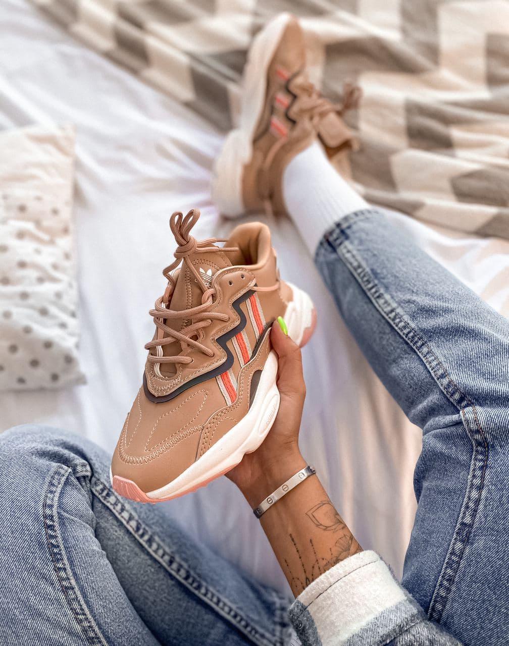 Adidas Ozweego Adiprene Pride Brown White Pink