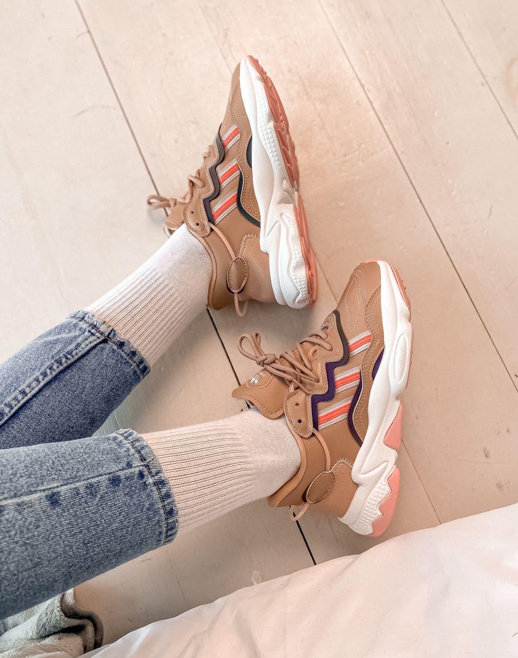 Adidas Ozweego Adiprene Pride Brown White Pink