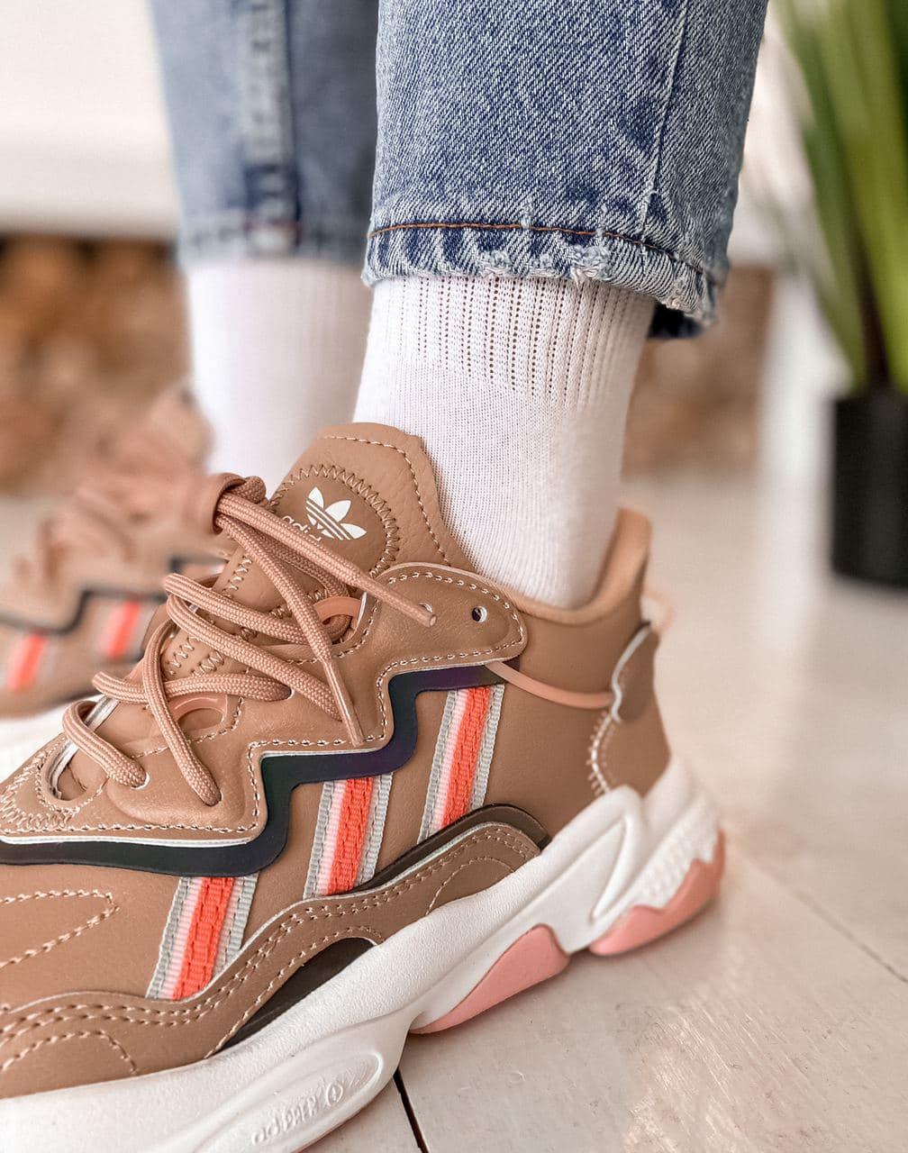 Adidas Ozweego Adiprene Pride Brown White Pink