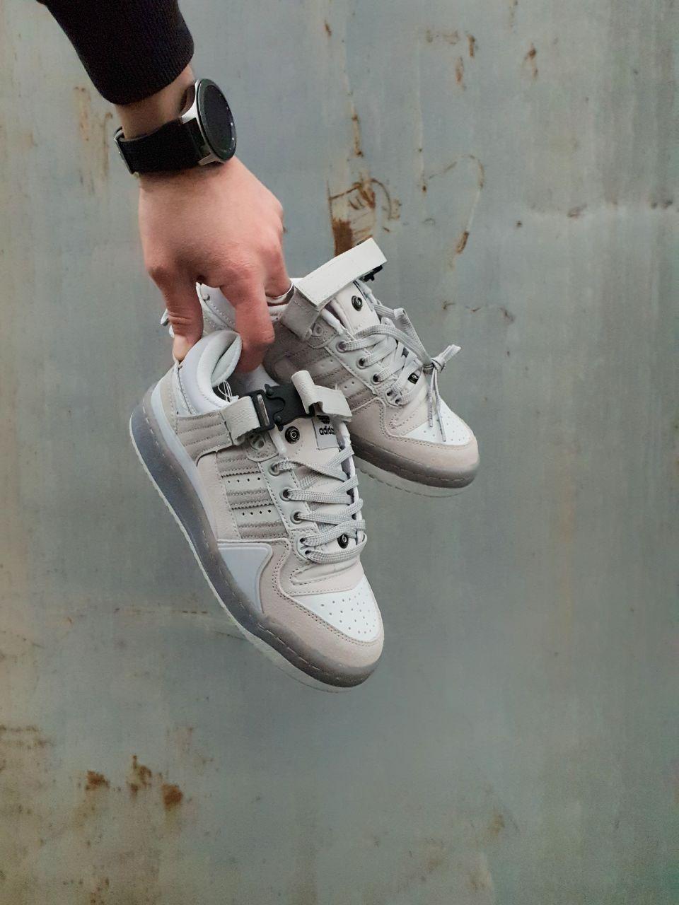 Bad Bunny x Adidas Forum Low Light Grey Cloud White