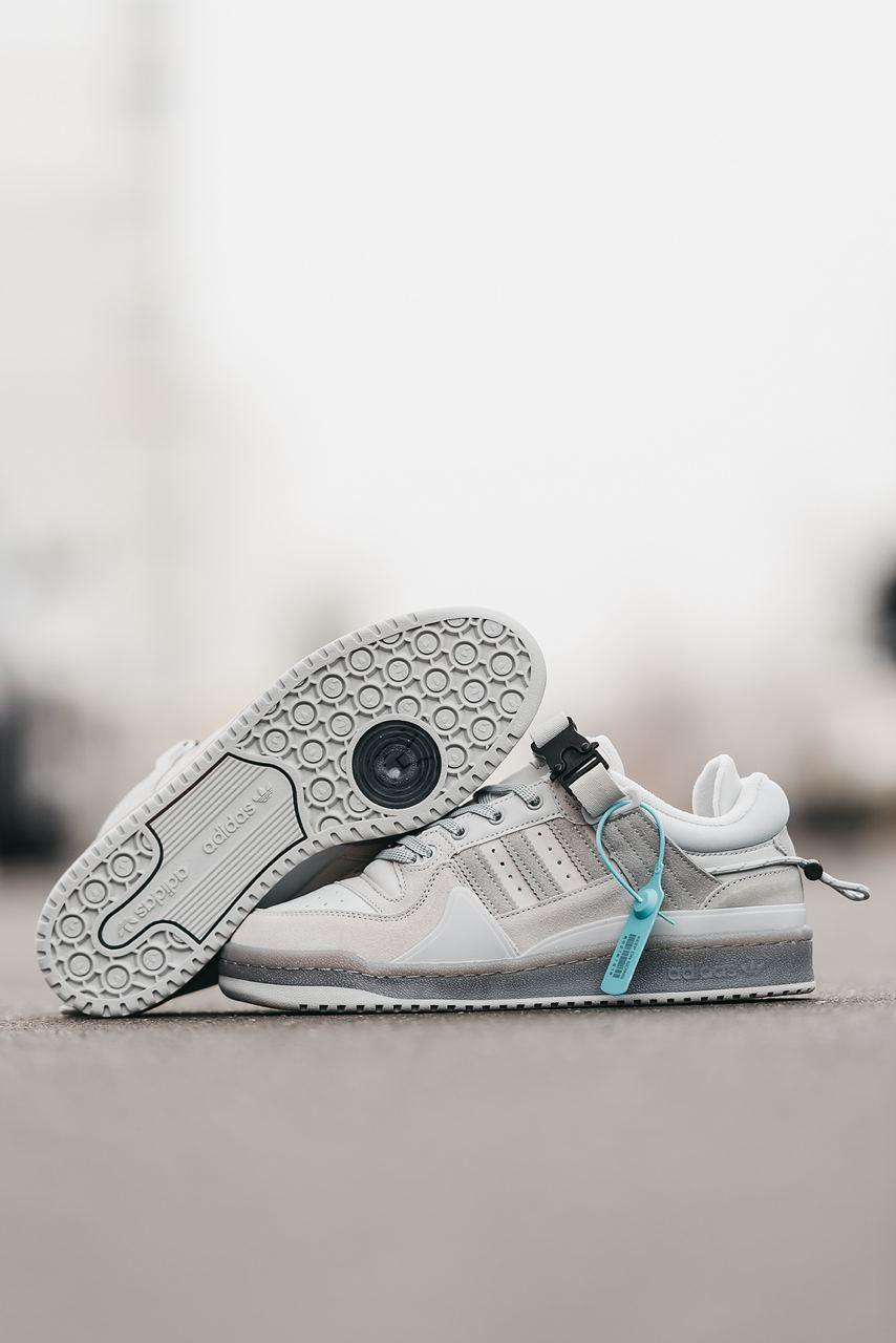 Bad Bunny x Adidas Forum Low Light Grey Cloud White