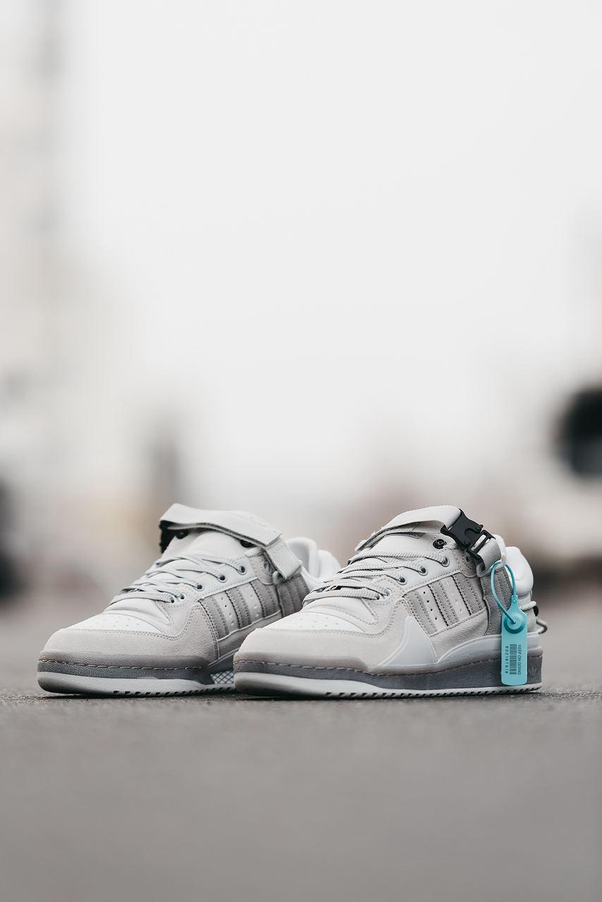 Bad Bunny x Adidas Forum Low Light Grey Cloud White