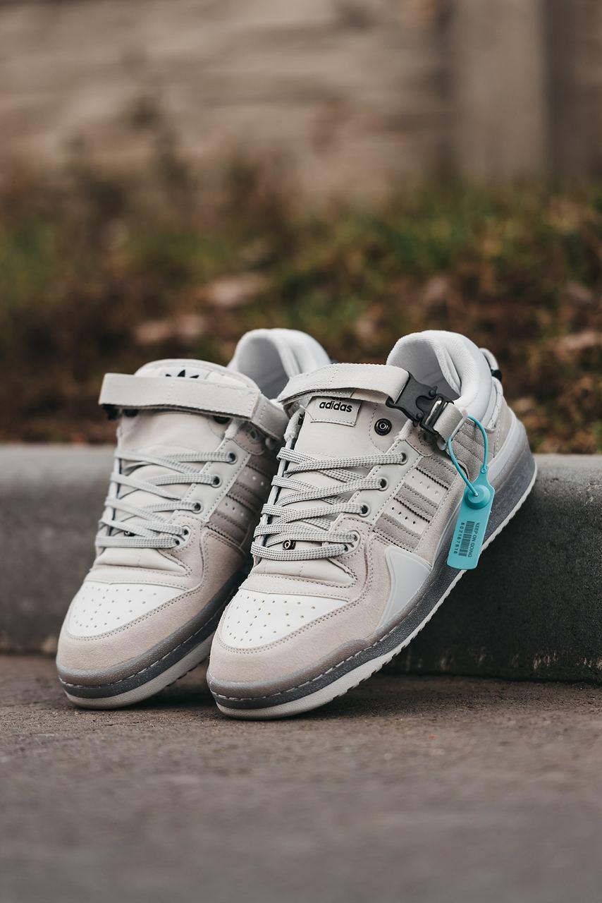 Bad Bunny x Adidas Forum Low Light Grey Cloud White