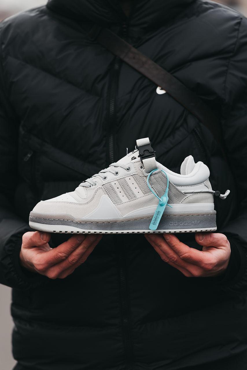 Bad Bunny x Adidas Forum Low Light Grey Cloud White