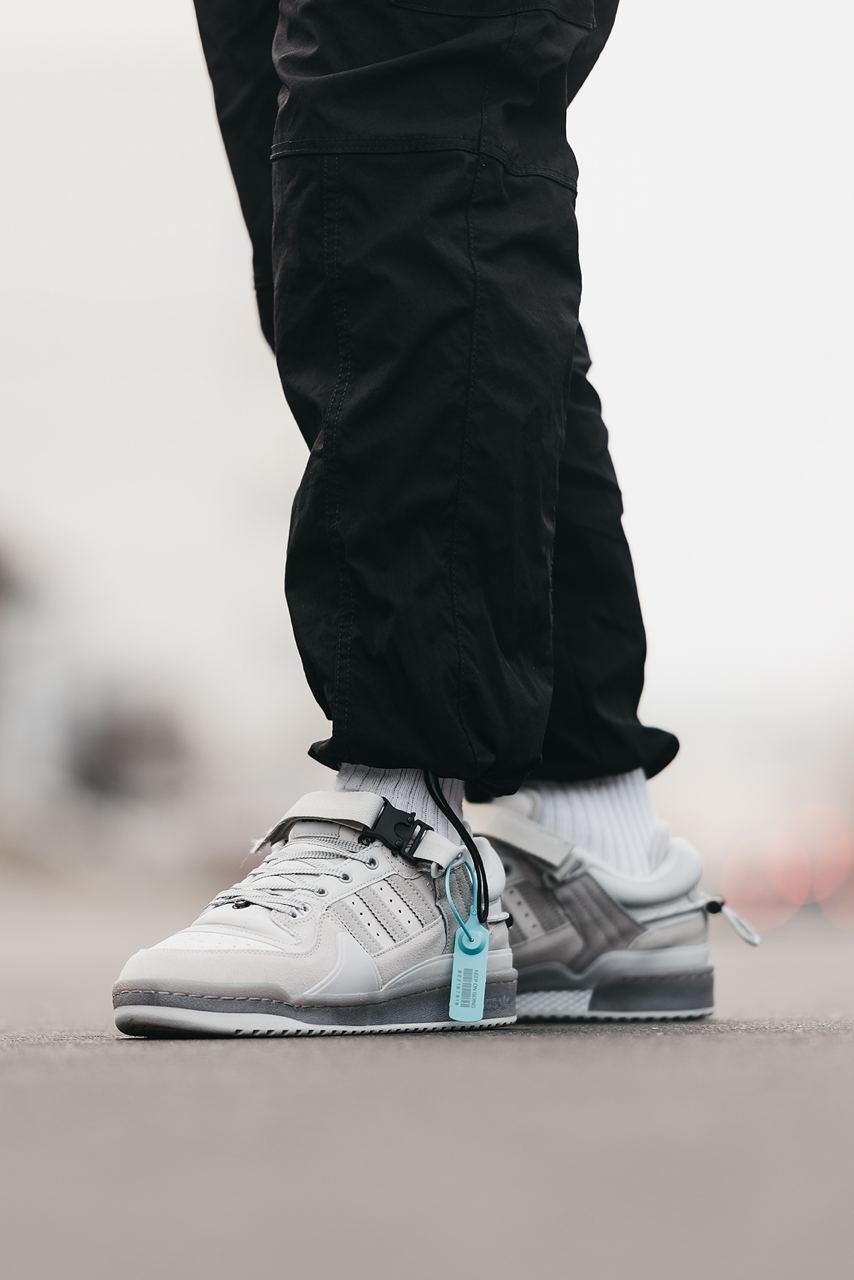 Bad Bunny x Adidas Forum Low Light Grey Cloud White