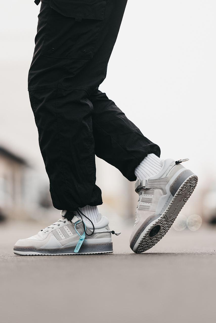 Bad Bunny x Adidas Forum Low Light Grey Cloud White