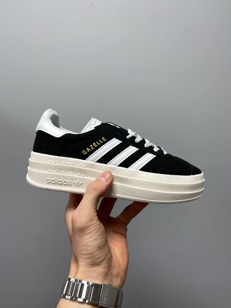 Adidas Gazelle Bold Black White