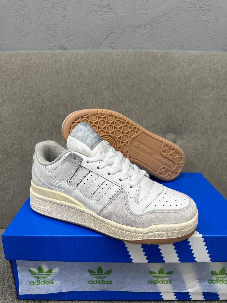 Adidas Forum Low White Grey Beige