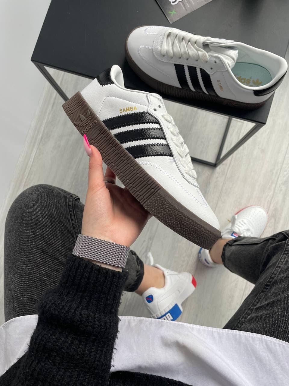 Adidas Samba White Brown