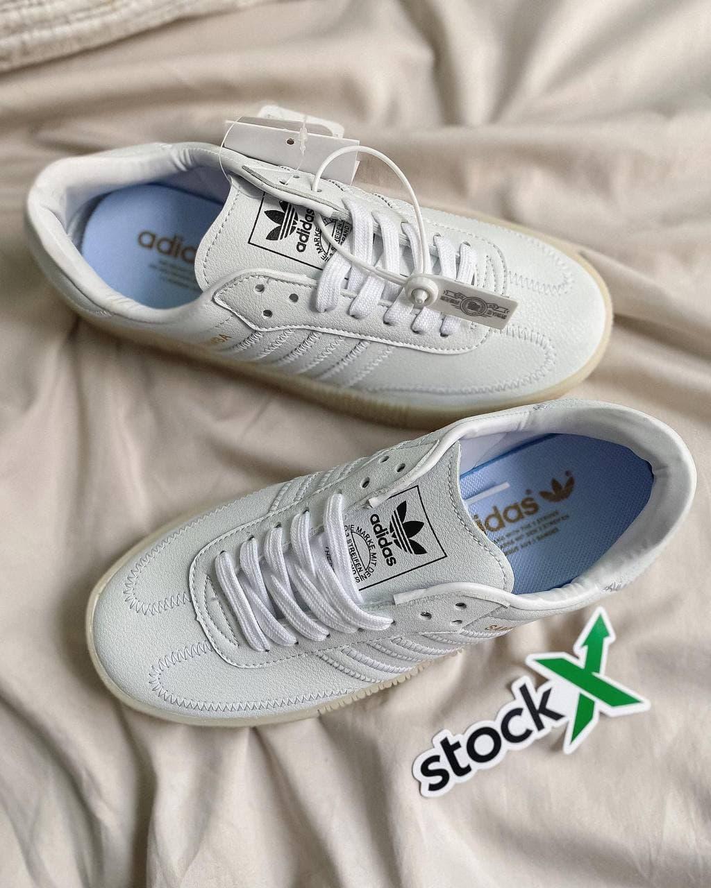 Adidas Samba White Brown Sole