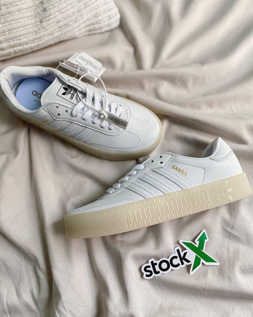 Adidas Samba White Brown Sole
