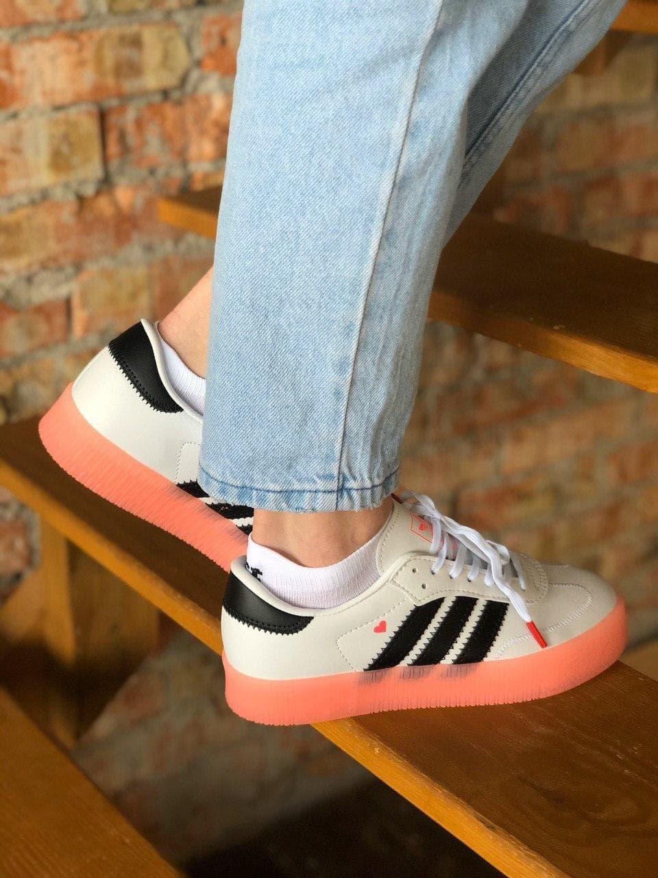Adidas Samba White Black Pink
