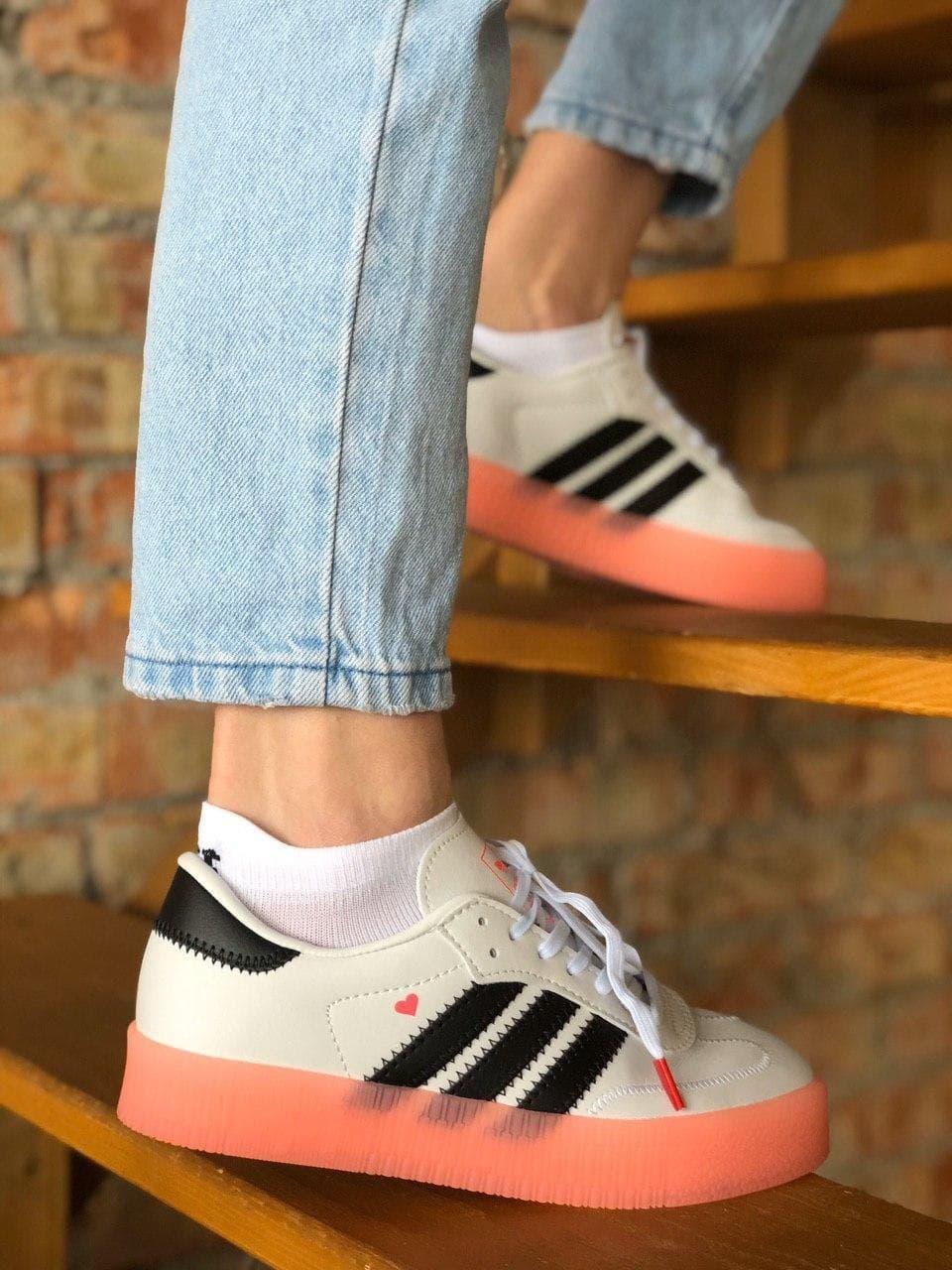 Adidas Samba White Black Pink